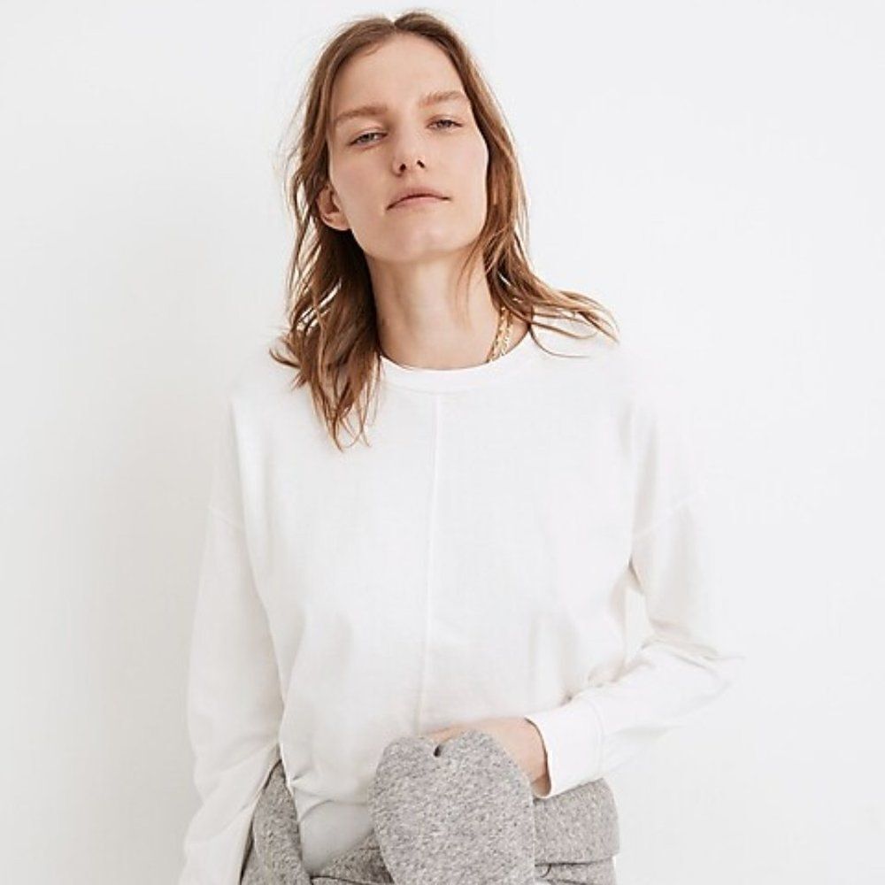 Madewell (Re)sourced Cotton Newville Tee XS Long Sleeve